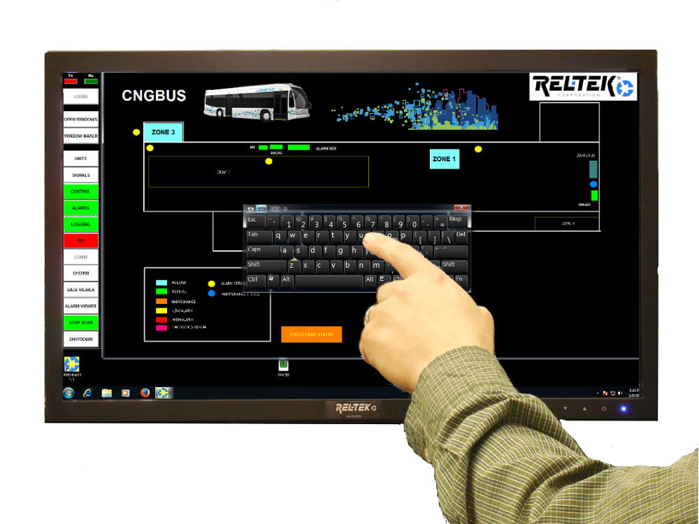 Now Available. Touchscreen Wall-Mount System with virtual keyboard